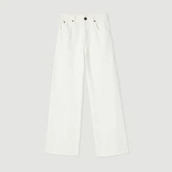 Best deal ???? Sandro Straight-cut ???? Jeans White ???? -Sandro Shop Sandro SFPJE00431 10 V P