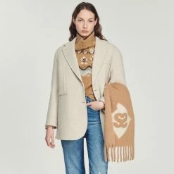 Best deal ???? Sandro Oversized Wool ???? Coat Beige ????