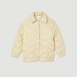Outlet ???? Sandro Oversized Padded Jacket With Hearts Putty ???? 13 Outlet ???? Sandro Oversized Padded Jacket With Hearts Putty ???? -Sandro Shop Sandro SFPOU00420 17 V P
