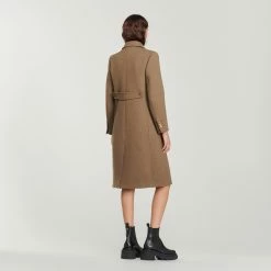 Outlet ???? Sandro Wool Cloth ???? Coat Brown ???? 11 Outlet ???? Sandro Wool Cloth ???? Coat Brown ???? -Sandro Shop Sandro SFPOU00489 G023 V 5