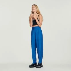 Top 10 ???? Sandro Straight-leg Trousers Electric Blue ????