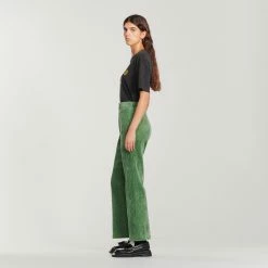 Promo ???? Sandro Corduroy Straight-leg Trousers Olive Green ⌛ 12 Promo ???? Sandro Corduroy Straight-leg Trousers Olive Green ⌛ -Sandro Shop Sandro SFPPA00992 802 V 6