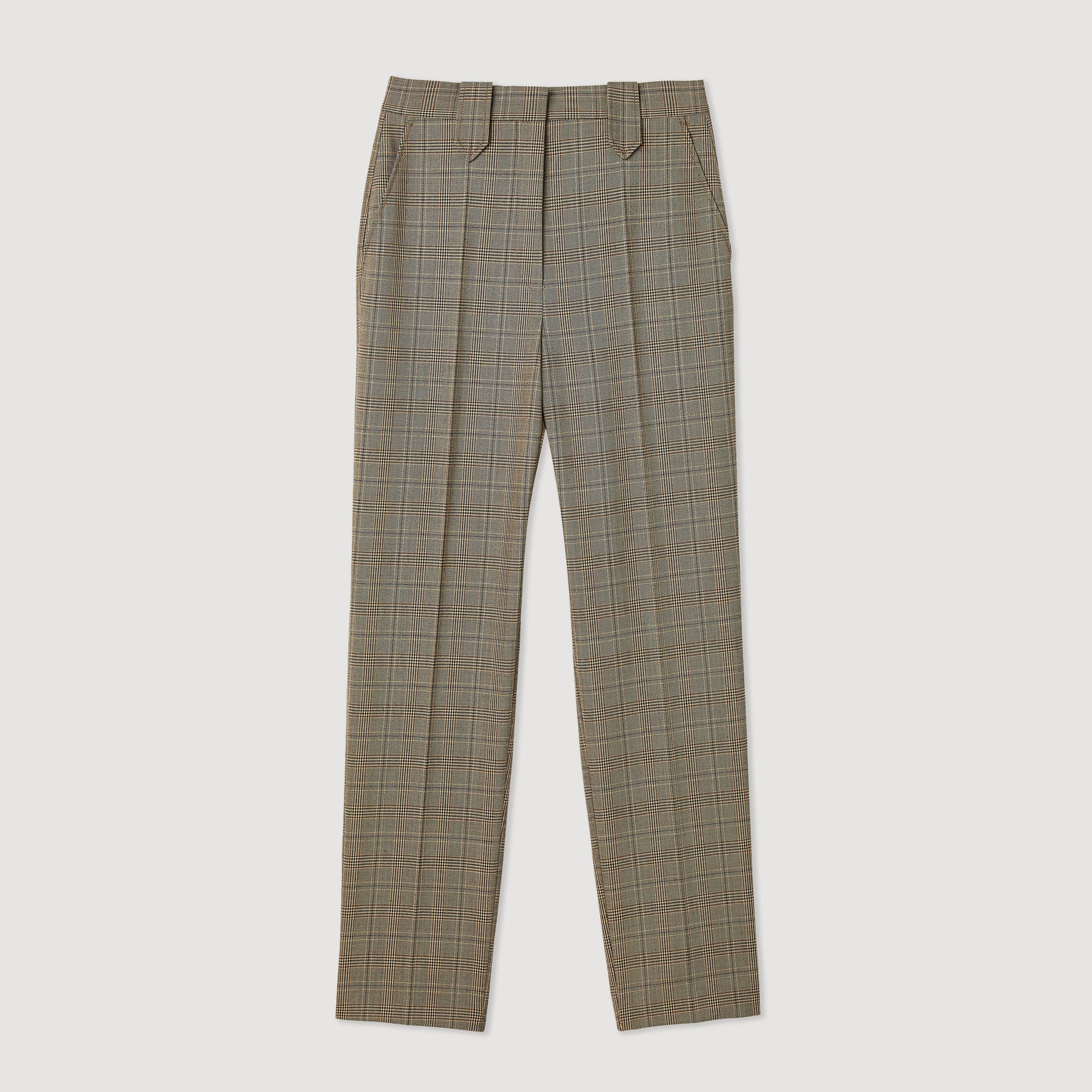 Flash Sale ???? Sandro Straight-leg Checked Trousers Brown ???? 7 Flash Sale ???? Sandro Straight-leg Checked Trousers Brown ???? - Image 7