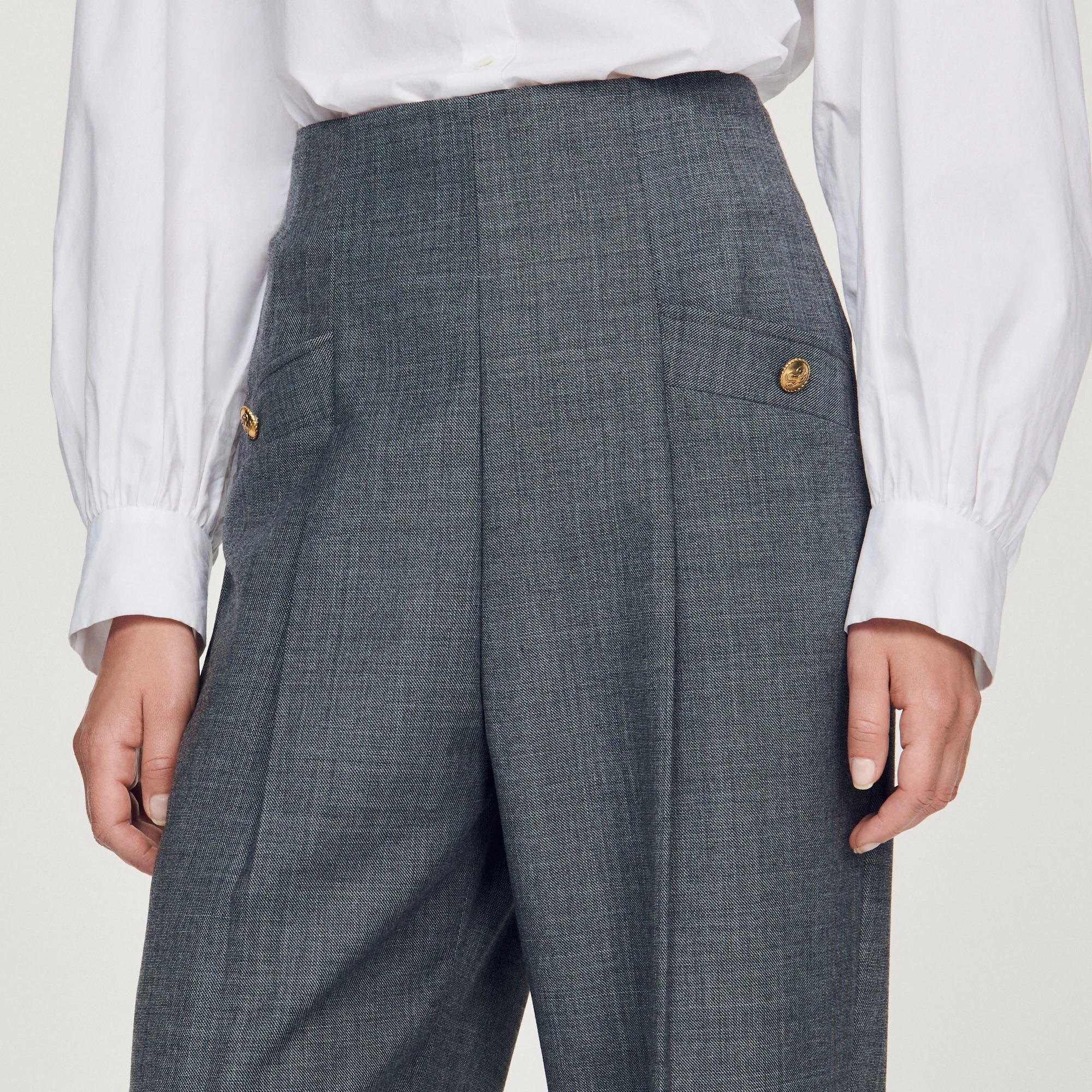 Coupon ???? Sandro High-waisted Trousers Dark Grey ???? 3 Coupon ???? Sandro High-waisted Trousers Dark Grey ???? - Image 3