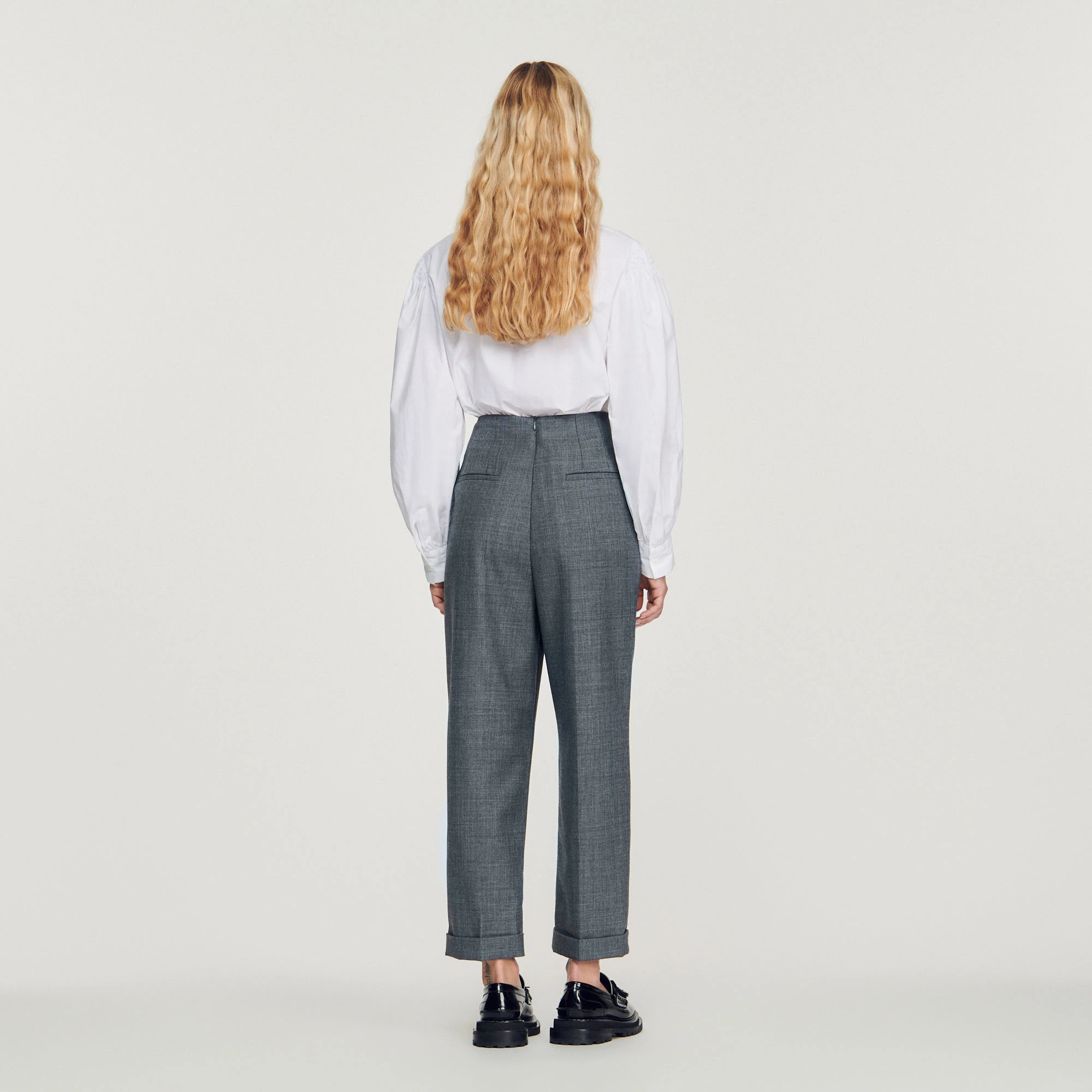Coupon ???? Sandro High-waisted Trousers Dark Grey ???? 5 Coupon ???? Sandro High-waisted Trousers Dark Grey ???? - Image 5