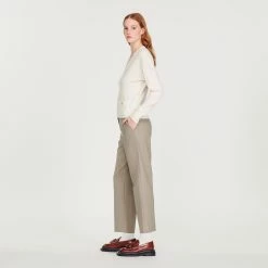 Outlet ???? Sandro Knitted V-neck Sweater Ecru ???? 12 Outlet ???? Sandro Knitted V-neck Sweater Ecru ???? -Sandro Shop Sandro SFPPU01557 11 V 6