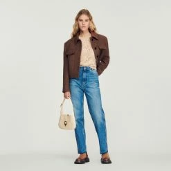 Best deal ???? Sandro Floral Jacquard Knit Sweater Beige ???? -Sandro Shop Sandro SFPPU01639 16 V 4