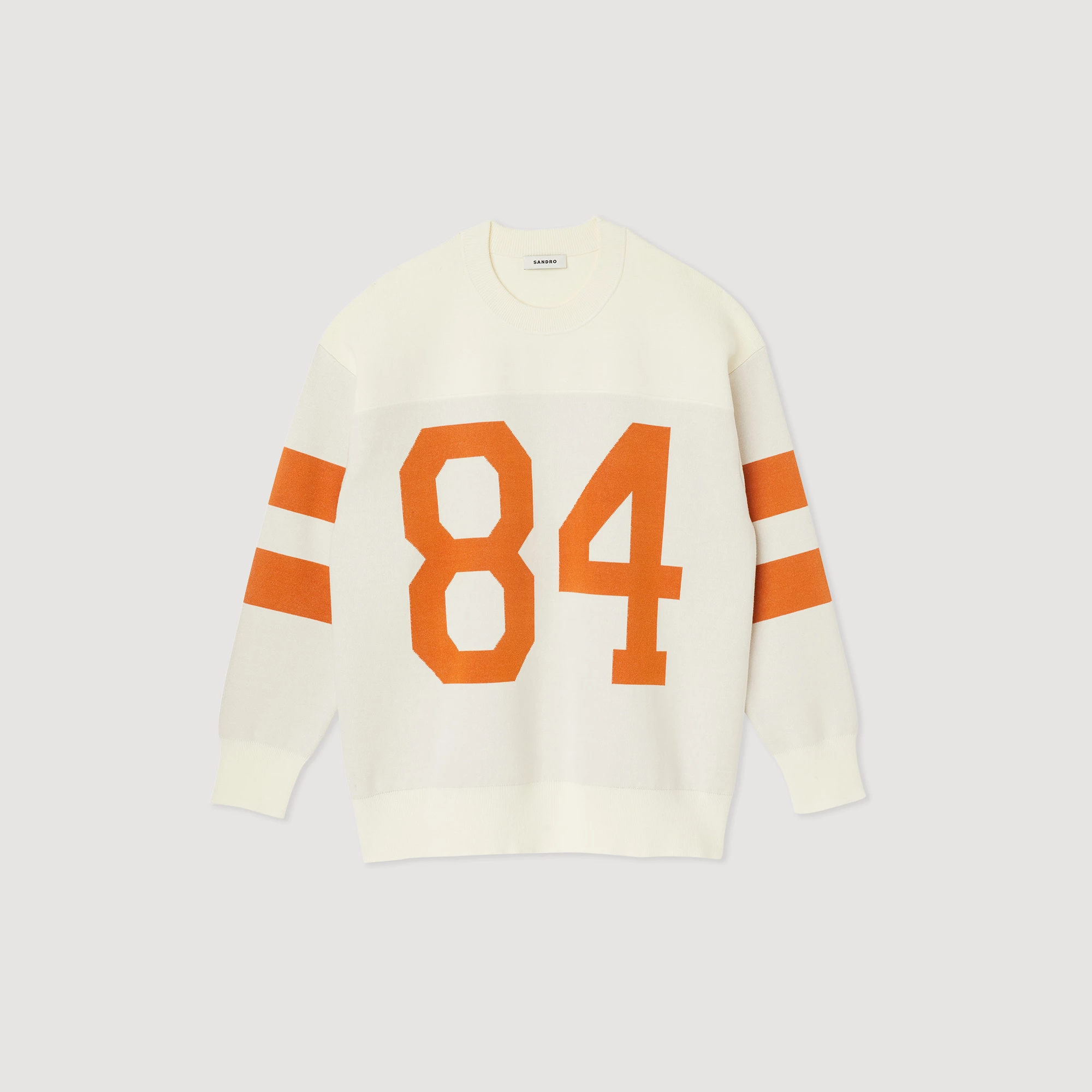 Best Pirce ???? Sandro Knit Sweater With Contrasting Motifs Ecru ⭐ 7 Best Pirce ???? Sandro Knit Sweater With Contrasting Motifs Ecru ⭐ - Image 7