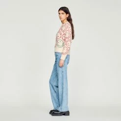 Brand new ???? Sandro Smiley© Sweater Ecru ✨ -Sandro Shop Sandro SFPPU01725 11 V 6