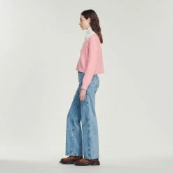 Brand new ???? Sandro Cropped Cable-knit Sweater Pink ???? -Sandro Shop Sandro SFPPU01728 60 V 6