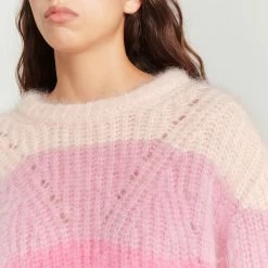 Flash Sale ???? Sandro Chunky Knit Sweater Pink ???? -Sandro Shop Sandro SFPPU01734 60 V 3