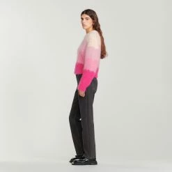 Flash Sale ???? Sandro Chunky Knit Sweater Pink ???? -Sandro Shop Sandro SFPPU01734 60 V 6