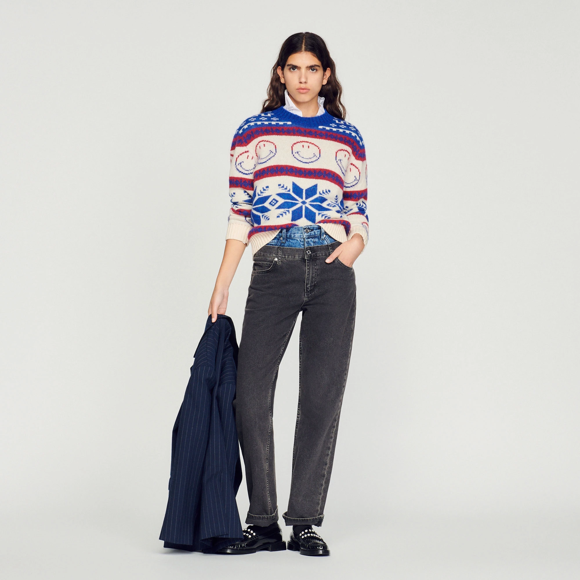 Coupon ???? Sandro Smiley© Sweater Ecru ???? 1 Coupon ???? Sandro Smiley© Sweater Ecru ????