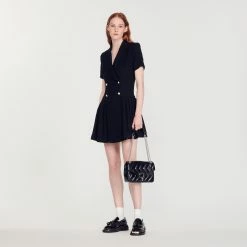 Best reviews of ✨ Sandro Short Tweed ???? Coat ???? Dress Black ???? -Sandro Shop Sandro SFPRO01234 20 V 4