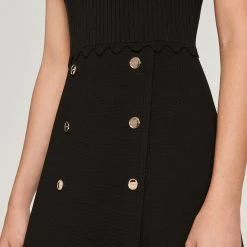 Deals ???? Sandro Short Knitted ???? Dress Black ???? -Sandro Shop Sandro SFPRO02127 20 V 3