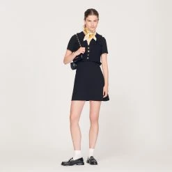 Best deal ???? Sandro Short Smocked ???? Dress Black ✔️