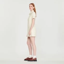 Hot Sale ❤️ Sandro Tweed Zip ???? Dress Ecru ???? 12 Hot Sale ❤️ Sandro Tweed Zip ???? Dress Ecru ???? -Sandro Shop Sandro SFPRO02483 11 V 6