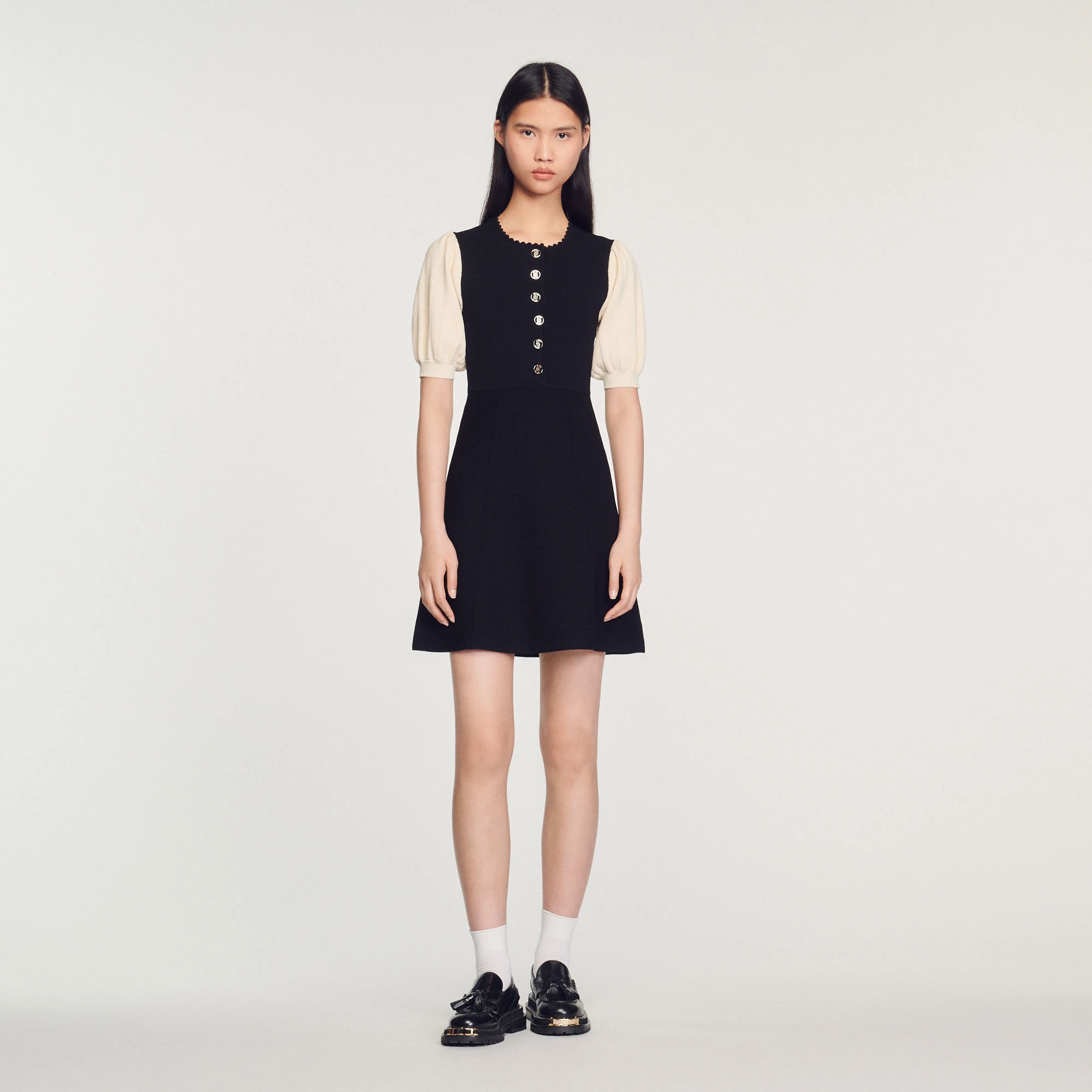 New ???? Sandro Short Knitted ???? Dress Black ???? 2 New ???? Sandro Short Knitted ???? Dress Black ???? - Image 2