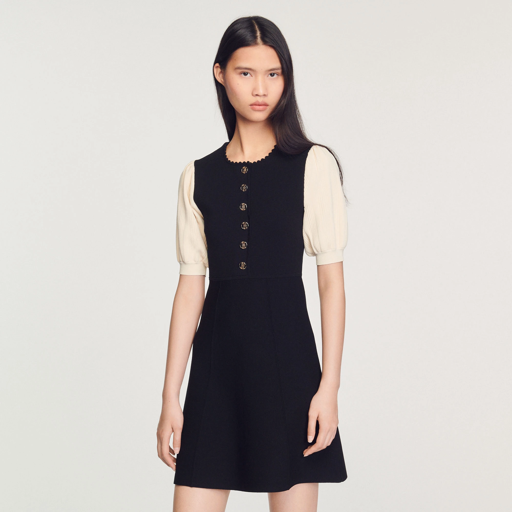 New ???? Sandro Short Knitted ???? Dress Black ???? 3 New ???? Sandro Short Knitted ???? Dress Black ???? - Image 3