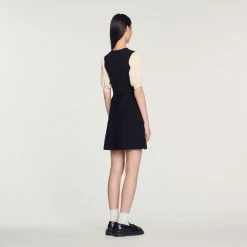 New ???? Sandro Short Knitted ???? Dress Black ???? 9 New ???? Sandro Short Knitted ???? Dress Black ???? -Sandro Shop Sandro SFPRO02493 20 V 5