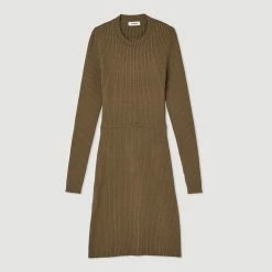 Wholesale ✔️ Sandro Ribbed Knit ???? Dress Olive Green ✨ 13 Wholesale ✔️ Sandro Ribbed Knit ???? Dress Olive Green ✨ -Sandro Shop Sandro SFPRO02670 84 V P