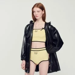 Coupon ???? Sandro Knitted Briefs Yellow ✔️ -Sandro Shop Sandro SFPSH00301 50 V 4