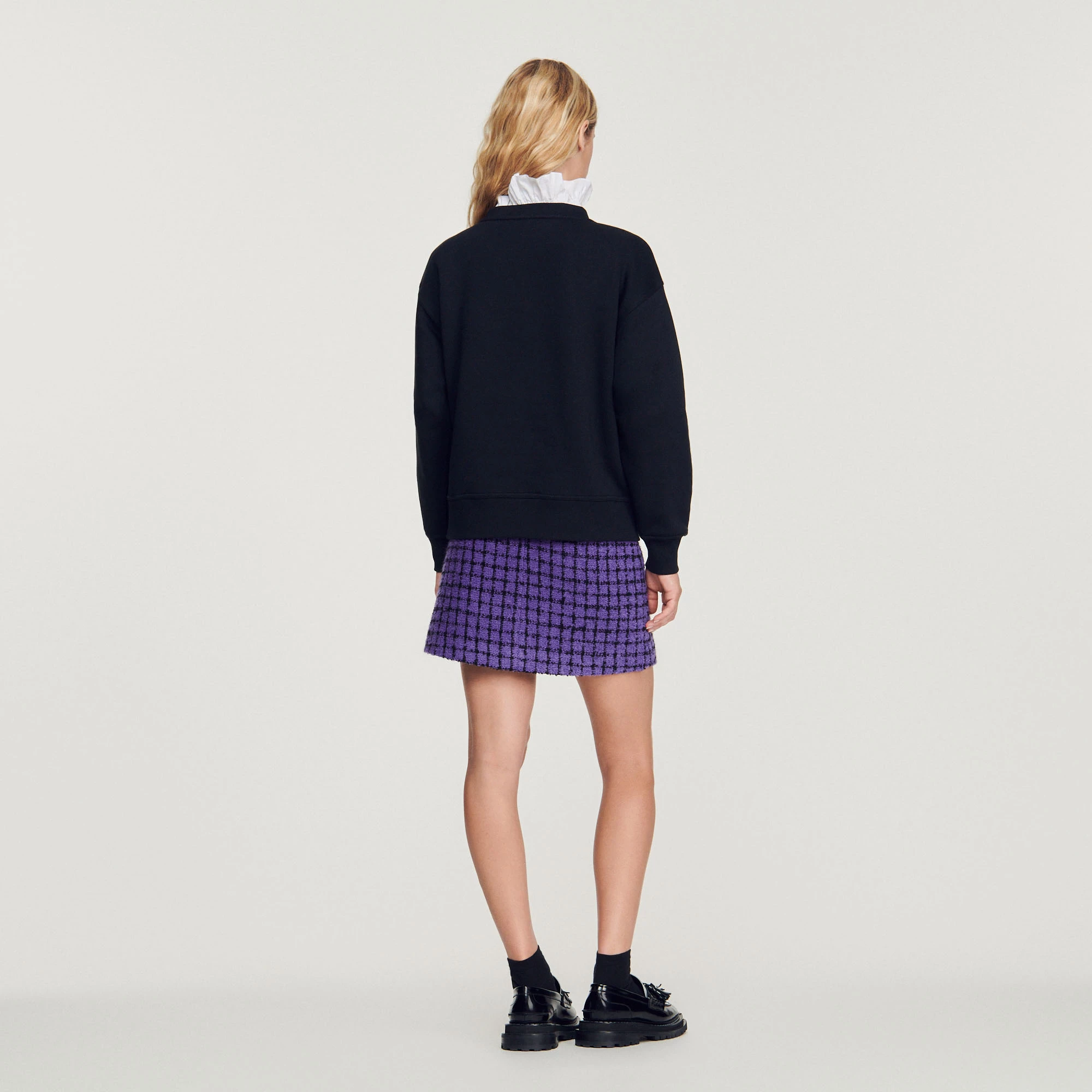 Budget ???? Sweatshirt With Contrasting Sandro Motif Black ???? 5 Budget ???? Sweatshirt With Contrasting Sandro Motif Black ???? - Image 5