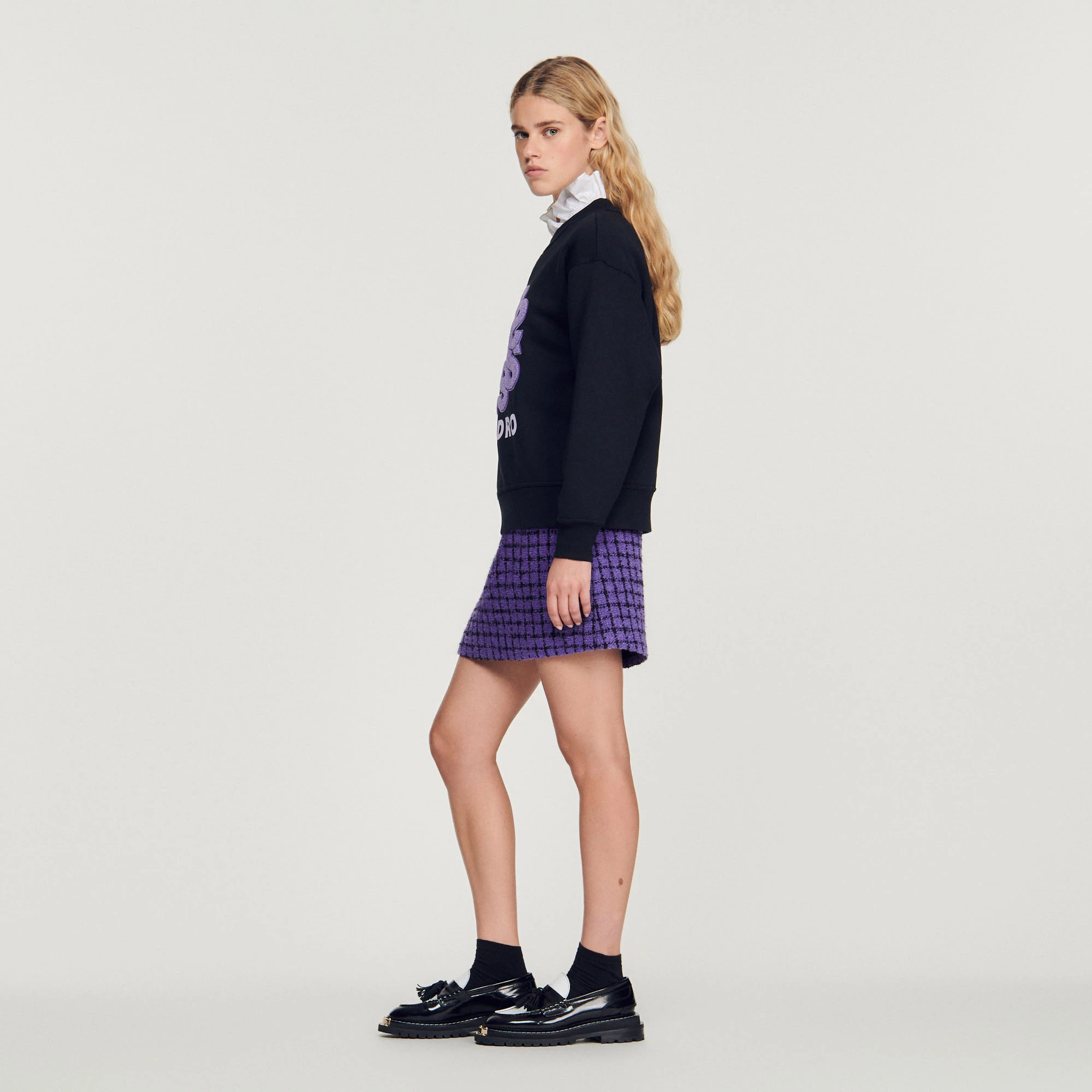 Budget ???? Sweatshirt With Contrasting Sandro Motif Black ???? 6 Budget ???? Sweatshirt With Contrasting Sandro Motif Black ???? - Image 6