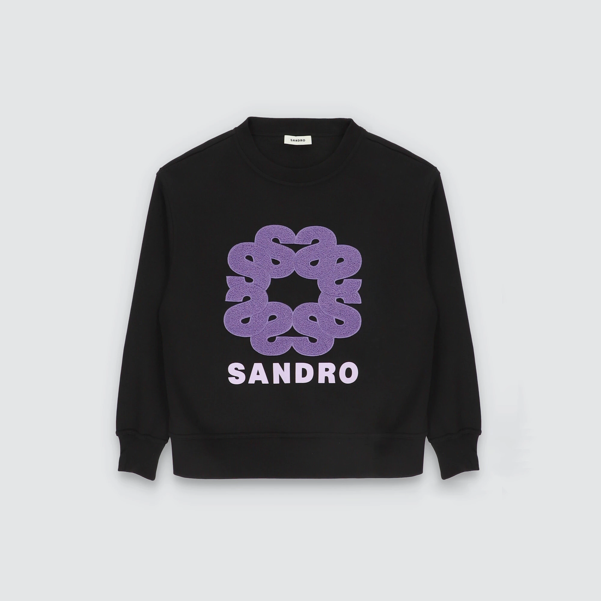 Budget ???? Sweatshirt With Contrasting Sandro Motif Black ???? 7 Budget ???? Sweatshirt With Contrasting Sandro Motif Black ???? - Image 7