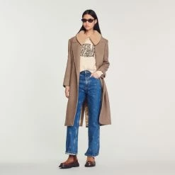 Coupon ???? Sandro Life Is What Makes Me Smile Sweatshirt Beige ???? 10 Coupon ???? Sandro Life Is What Makes Me Smile Sweatshirt Beige ???? -Sandro Shop Sandro SFPSW00515 16 V 4