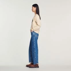 Coupon ???? Sandro Life Is What Makes Me Smile Sweatshirt Beige ???? 11 Coupon ???? Sandro Life Is What Makes Me Smile Sweatshirt Beige ???? -Sandro Shop Sandro SFPSW00515 16 V 5