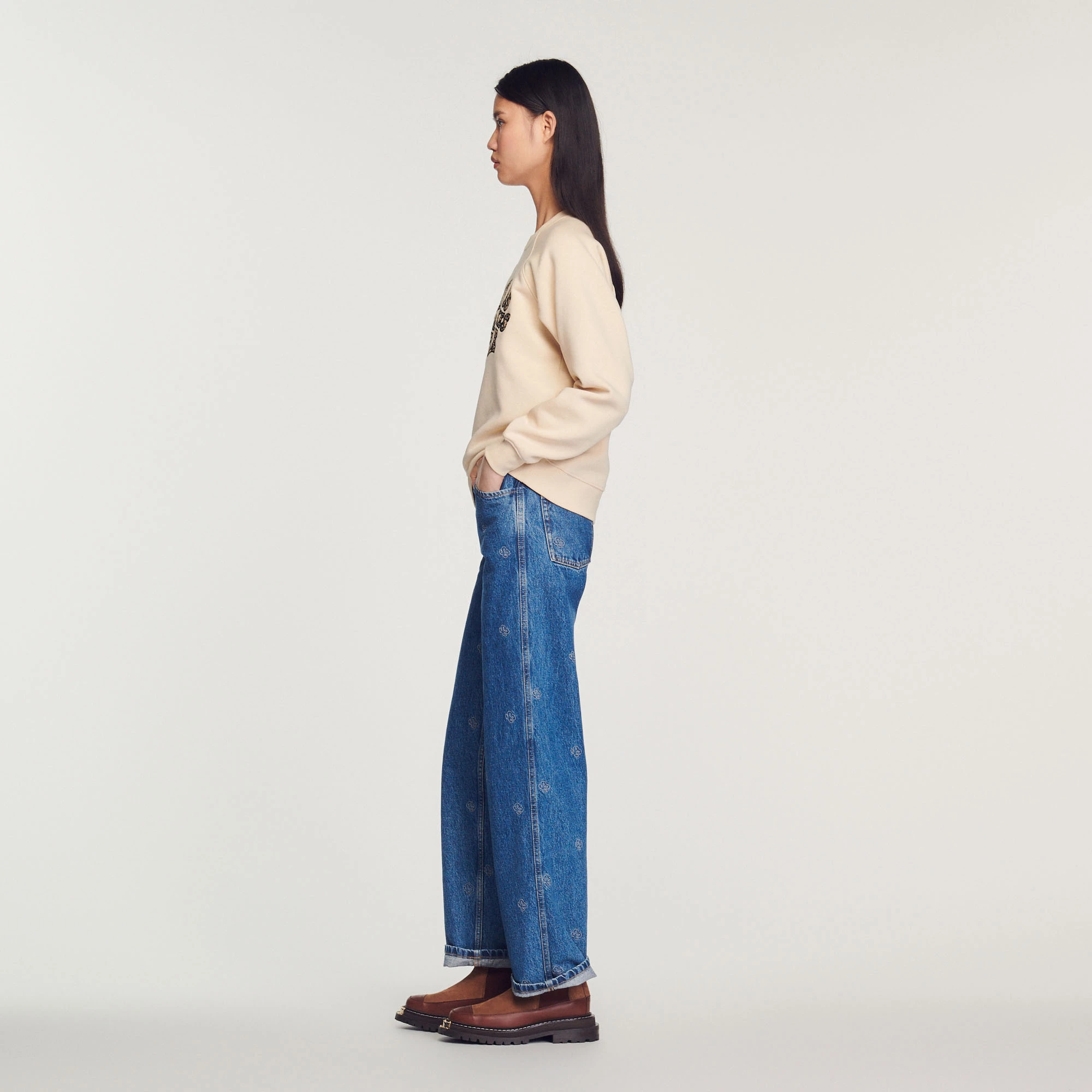 Coupon ???? Sandro Life Is What Makes Me Smile Sweatshirt Beige ???? 5 Coupon ???? Sandro Life Is What Makes Me Smile Sweatshirt Beige ???? - Image 5