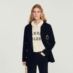 Top 10 ???? Sandro Oversized Sweatshirt With ???? Shirt Collar Beige ✨