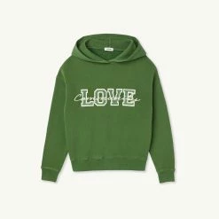 New ⭐ Sandro Love Community Hoodie Green ???? -Sandro Shop Sandro SFPSW00537 80 V P