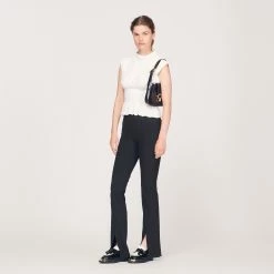 Brand new ???? Sandro Smocked Top Ecru ????