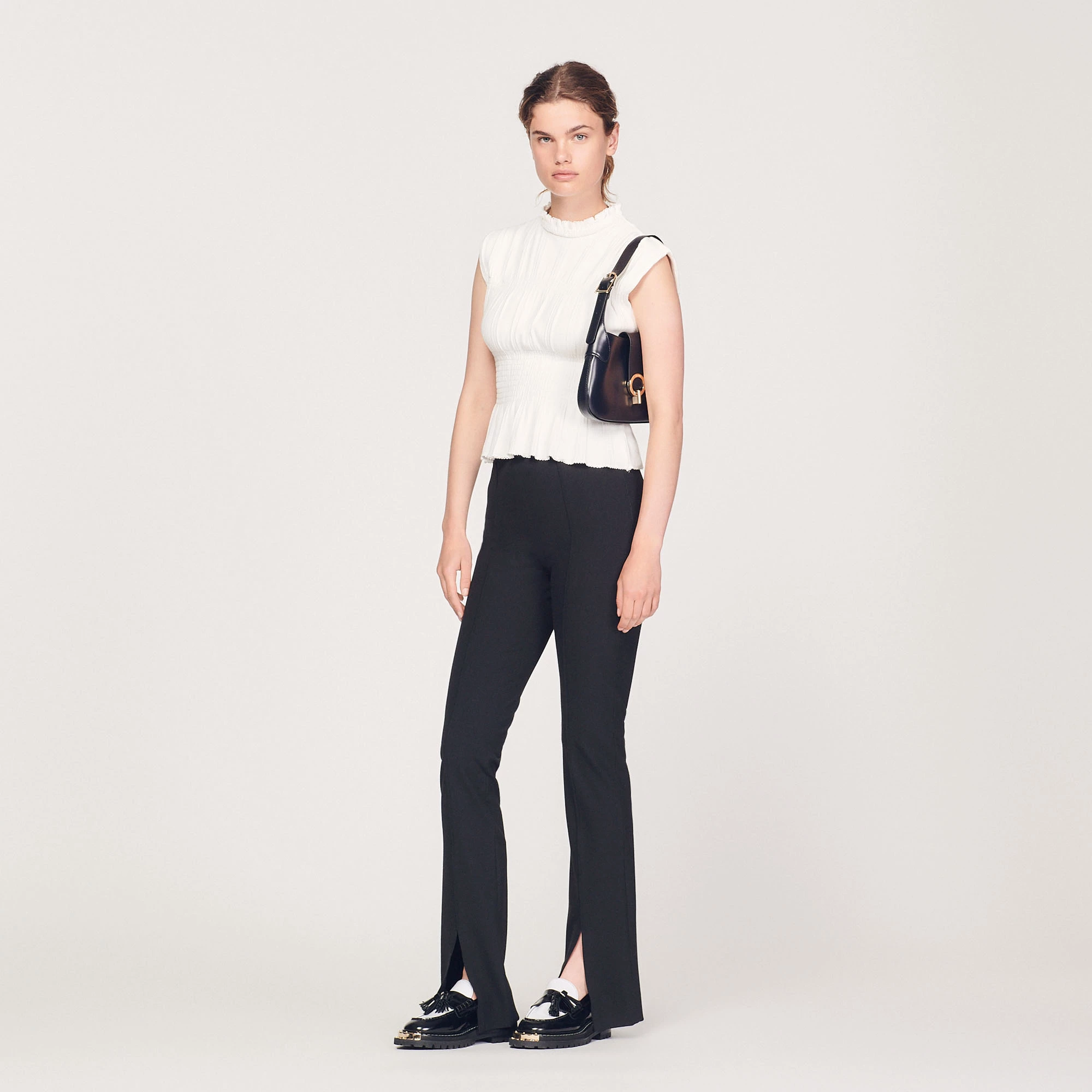 Brand new ???? Sandro Smocked Top Ecru ???? 1 Brand new ???? Sandro Smocked Top Ecru ????