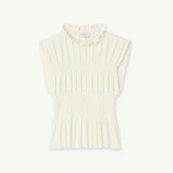 Brand new ???? Sandro Smocked Top Ecru ???? 13 Brand new ???? Sandro Smocked Top Ecru ???? -Sandro Shop Sandro SFPTS01145 11 V P