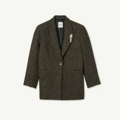 Top 10 ✨ Sandro Tailored Jacket With Embellished Brooch Brown ❤️ 13 Top 10 ✨ Sandro Tailored Jacket With Embellished Brooch Brown ❤️ -Sandro Shop Sandro SFPVE00707 G023 V P