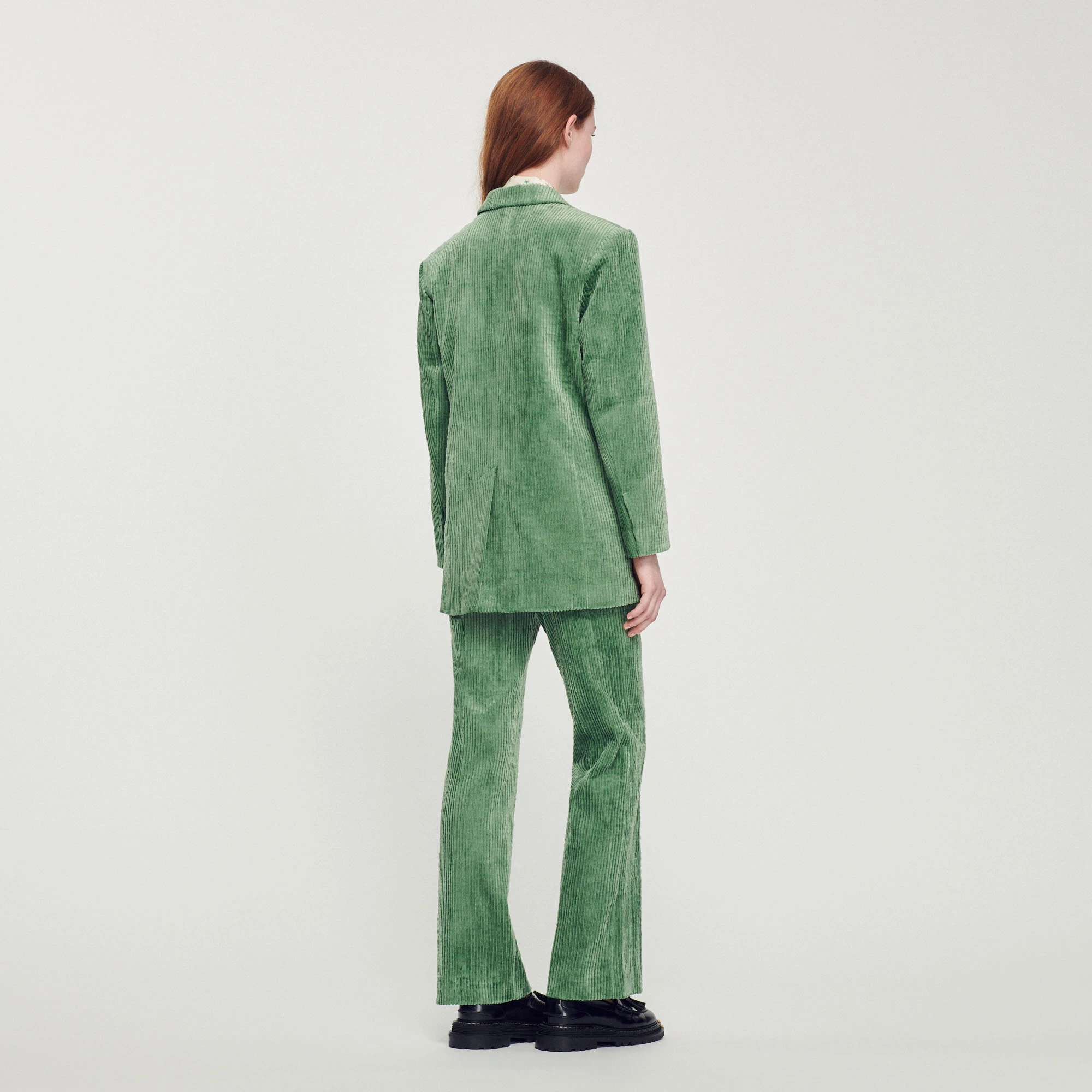 Promo ???? Sandro Corduroy Tailored Jacket Olive Green ???? 5 Promo ???? Sandro Corduroy Tailored Jacket Olive Green ???? - Image 5