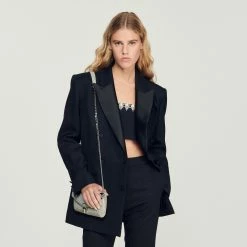 Best deal ???? Sandro Oversized Dinner Jacket Black ????