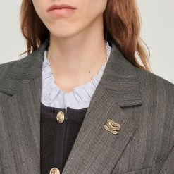 Hot Sale ⭐ Sandro Short Dinner Jacket Dark Grey ???? 9 Hot Sale ⭐ Sandro Short Dinner Jacket Dark Grey ???? -Sandro Shop Sandro SFPVE00749 240 V 3