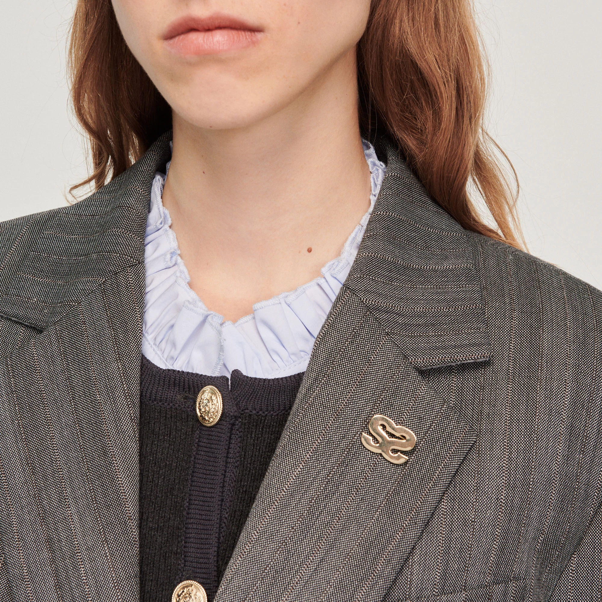 Hot Sale ⭐ Sandro Short Dinner Jacket Dark Grey ???? 3 Hot Sale ⭐ Sandro Short Dinner Jacket Dark Grey ???? - Image 3