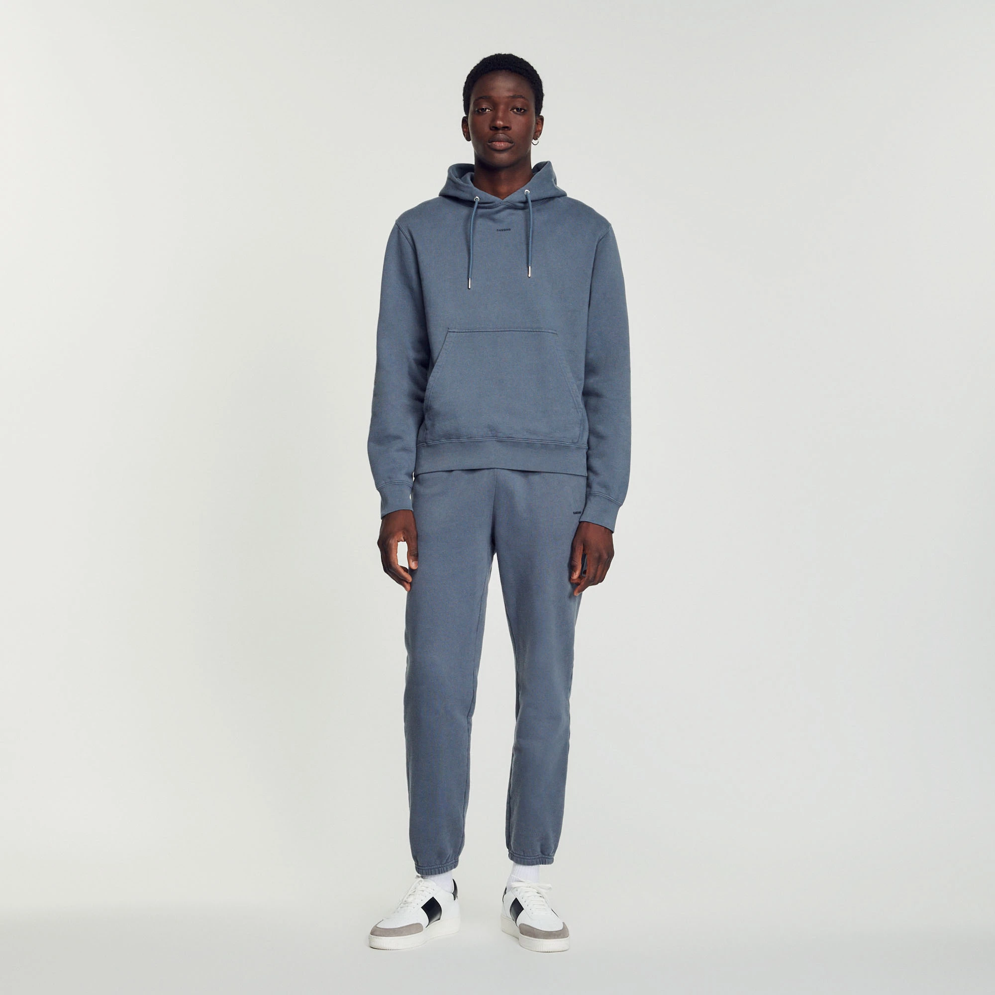 Outlet ???? Sandro Embroidered Hoodie Men Dark Grey ???? 3 Outlet ???? Sandro Embroidered Hoodie Men Dark Grey ???? - Image 3