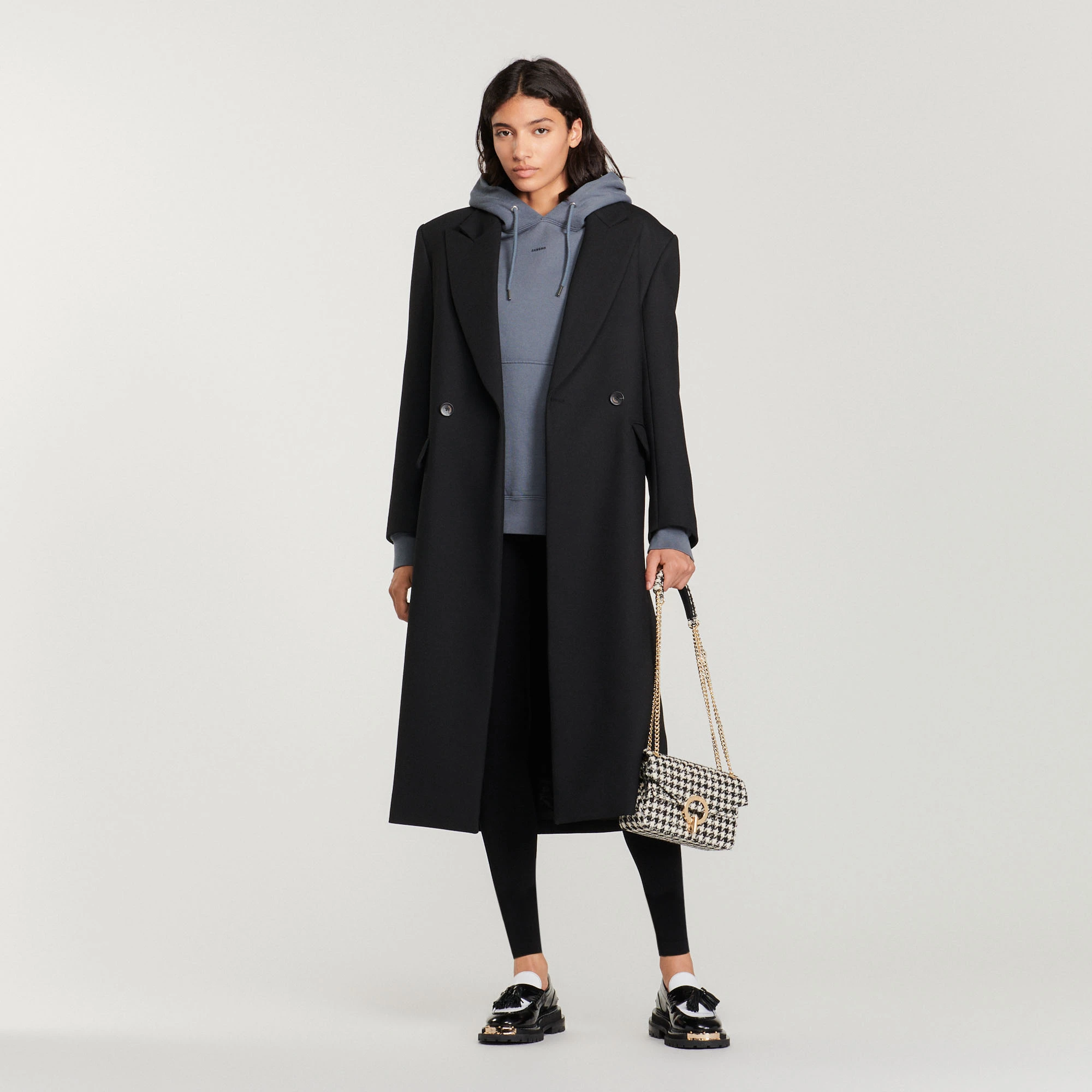 Outlet ???? Sandro Embroidered Hoodie Men Dark Grey ???? 2 Outlet ???? Sandro Embroidered Hoodie Men Dark Grey ???? - Image 2