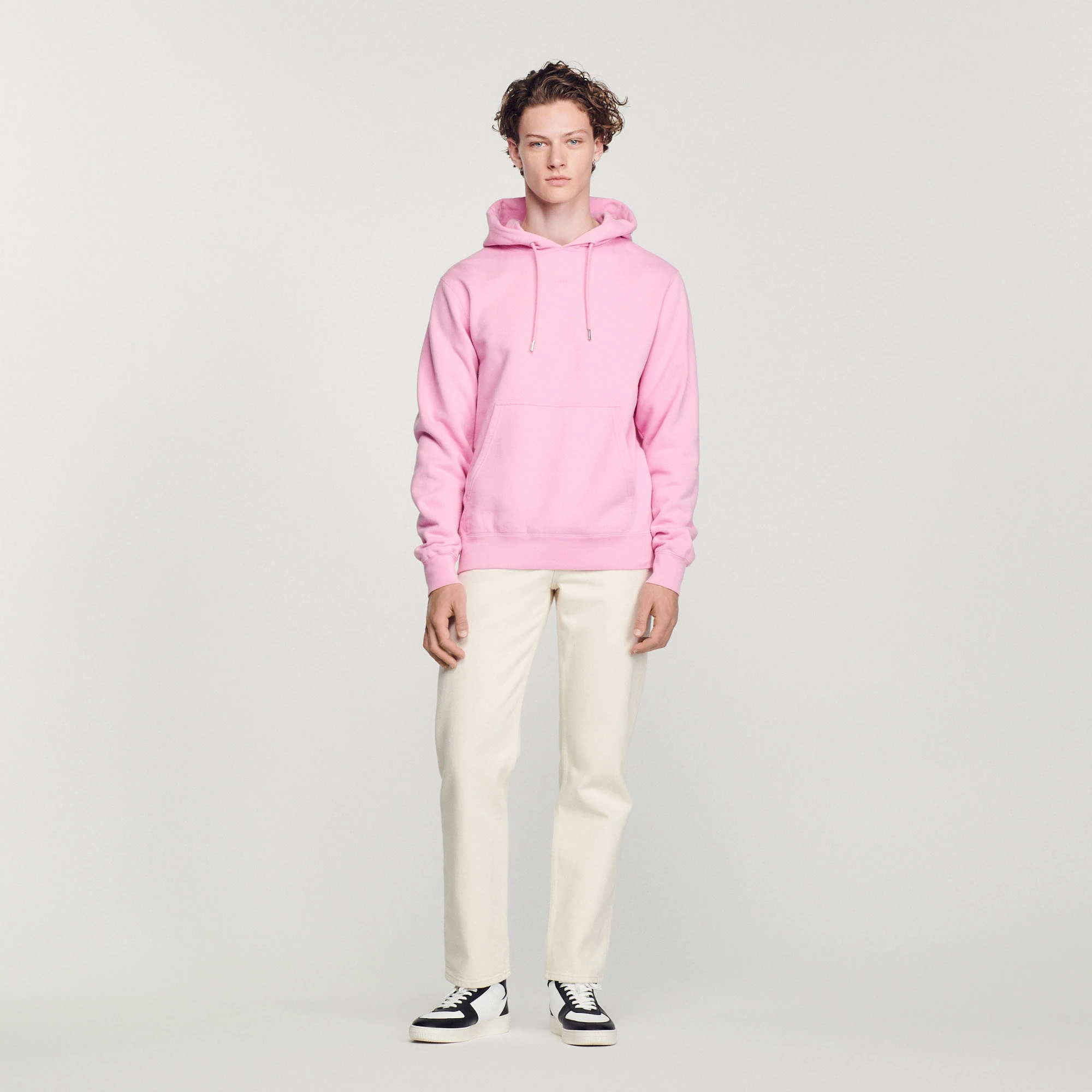 New ⌛ Sandro Embroidered Hoodie Men ???? Candy Pink ???? 3 New ⌛ Sandro Embroidered Hoodie Men ???? Candy Pink ???? - Image 3