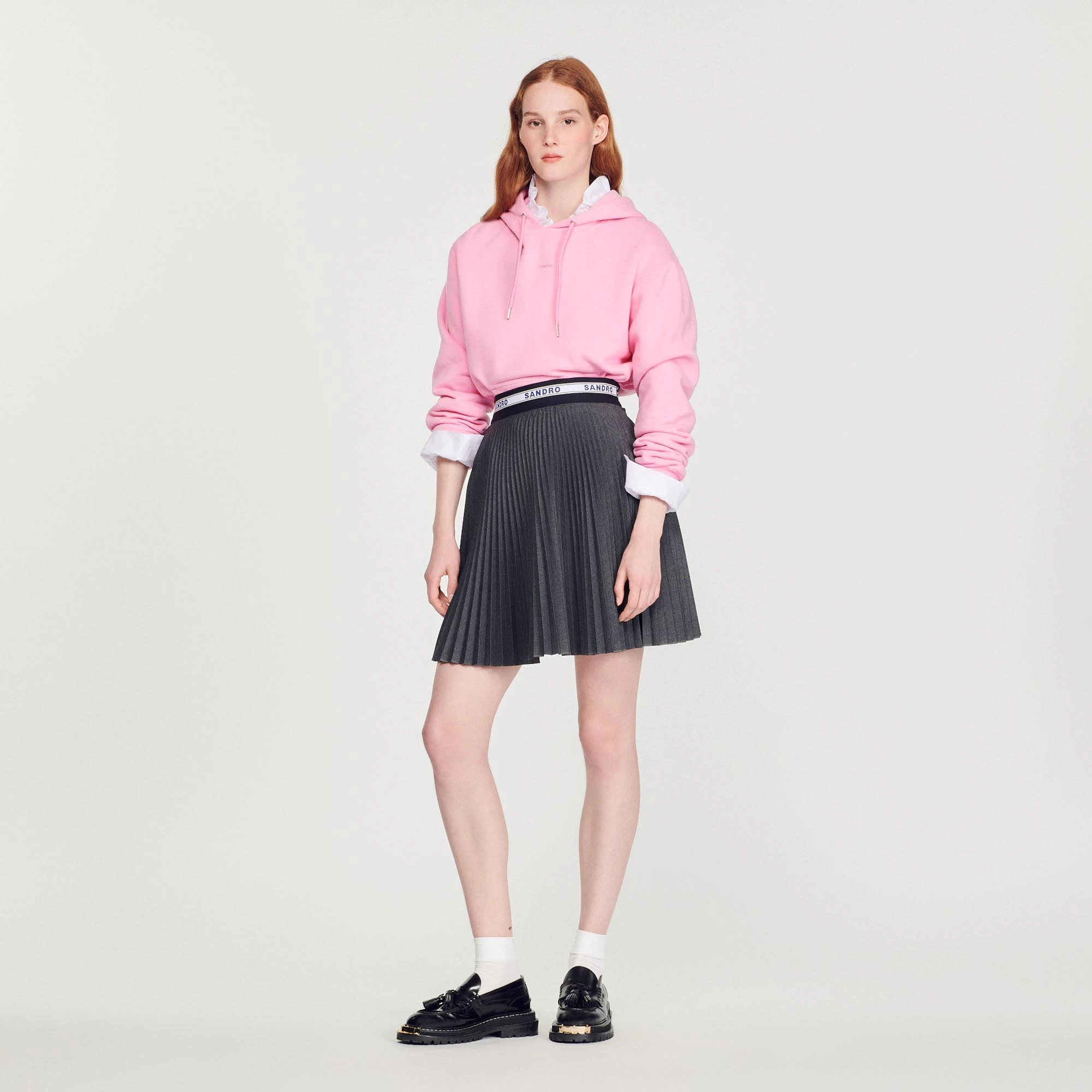 New ⌛ Sandro Embroidered Hoodie Men ???? Candy Pink ???? 2 New ⌛ Sandro Embroidered Hoodie Men ???? Candy Pink ???? - Image 2