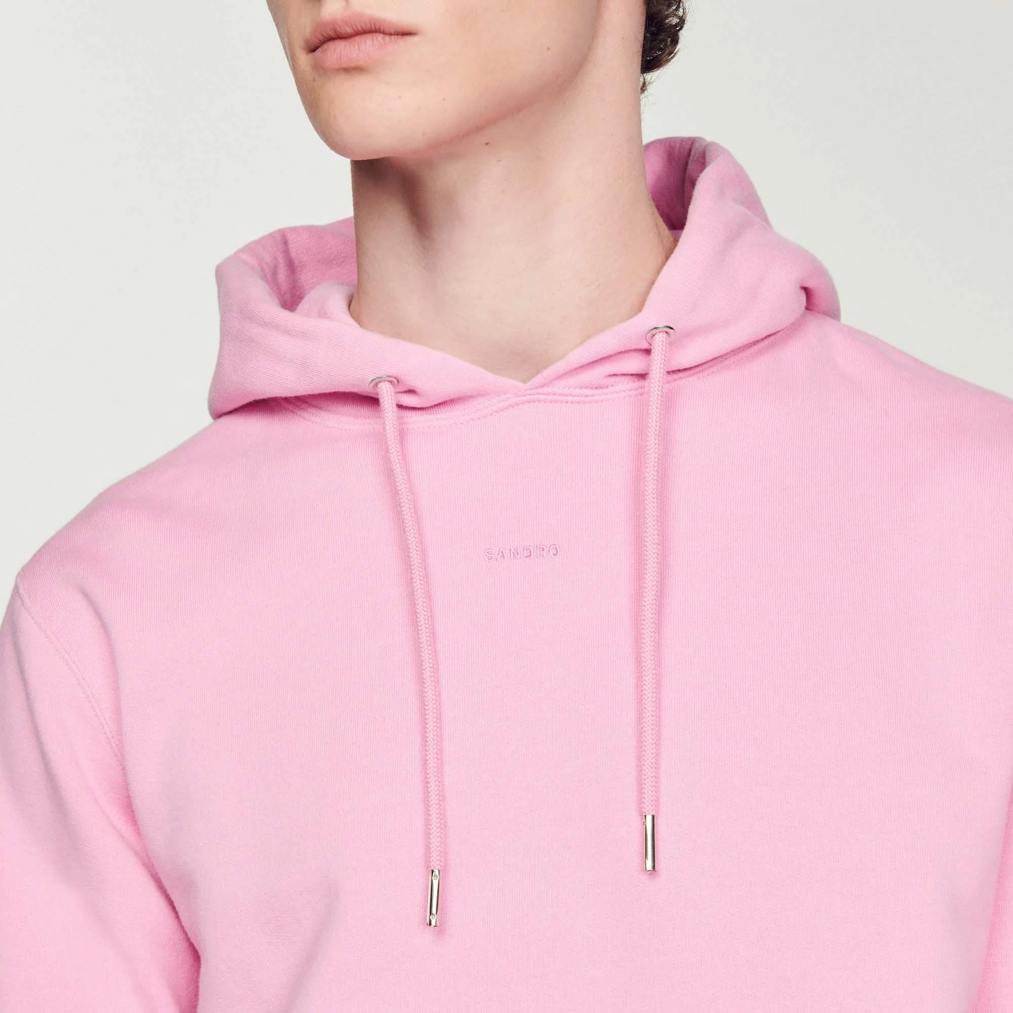 New ⌛ Sandro Embroidered Hoodie Men ???? Candy Pink ???? 5 New ⌛ Sandro Embroidered Hoodie Men ???? Candy Pink ???? - Image 5