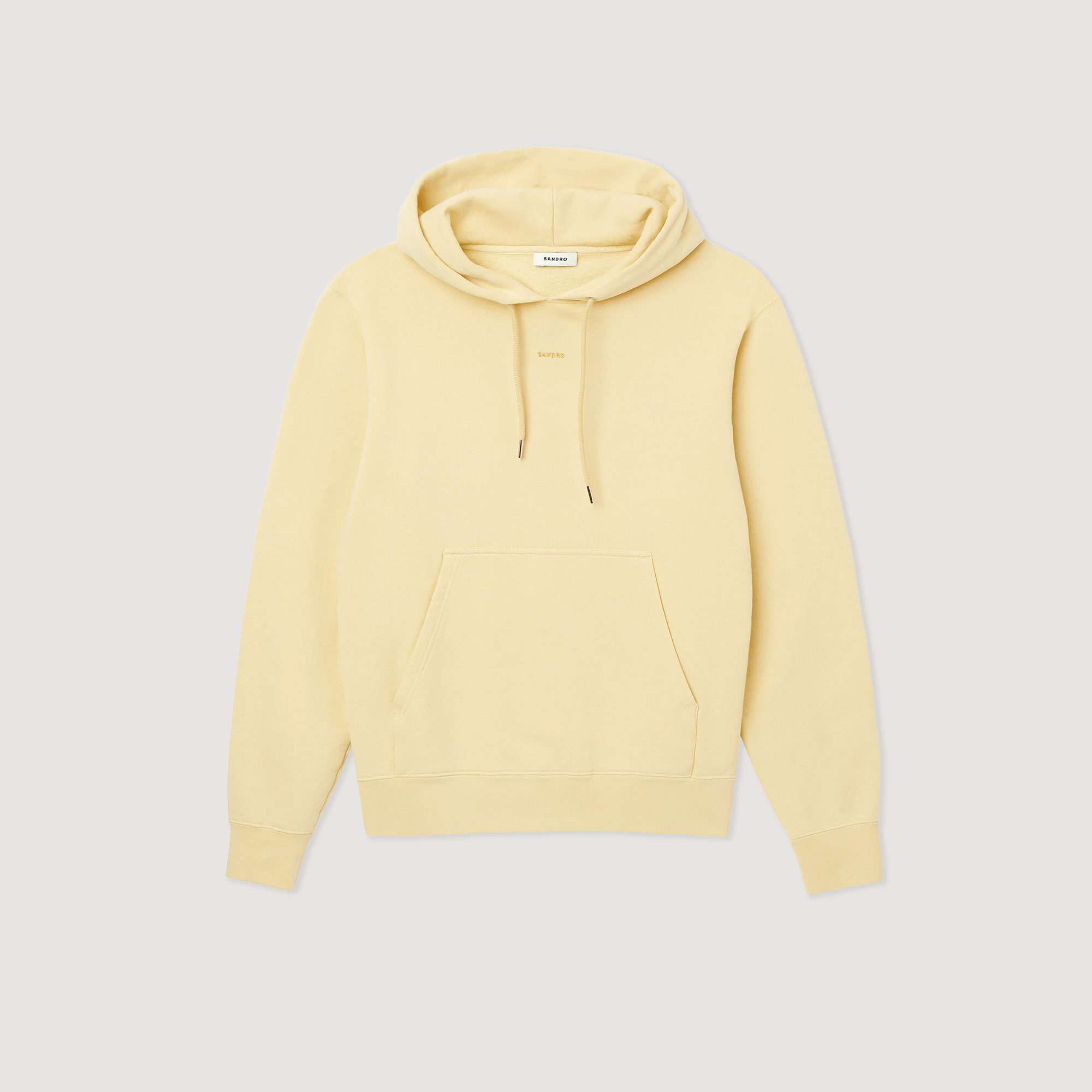 Wholesale ???? Sandro Embroidered Hoodie Men Cream Yellow ???? 6 Wholesale ???? Sandro Embroidered Hoodie Men Cream Yellow ???? - Image 6