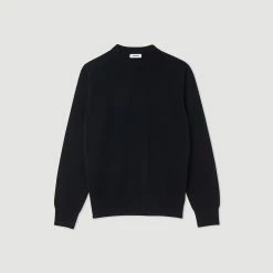 Buy ???? Sandro Cashmere Sweater Dark Navy ???? -Sandro Shop Sandro SHPTR00326 45 V P