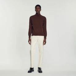 Best reviews of ???? Sandro Cashmere Funnel Neck Sweater Black Brown ???? -Sandro Shop Sandro SHPTR00331 751 H V